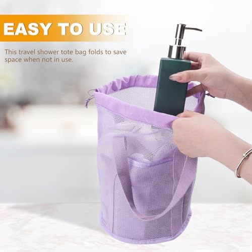 Portable Mesh Shower Caddy for Dorm Room Essentials