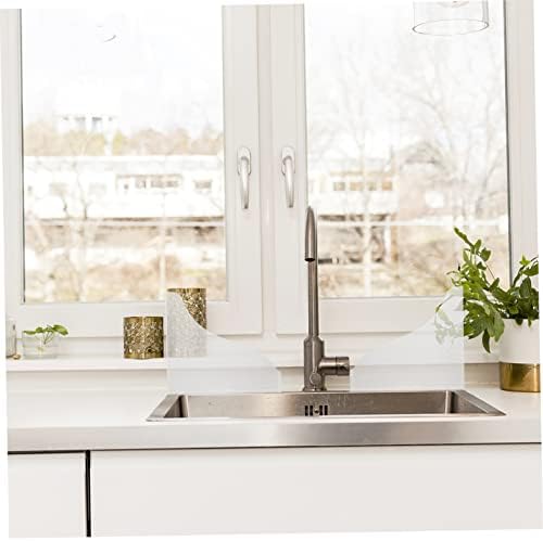 FIXOSHEE 1 Set Transparent Acrylic Bath Splash Guard