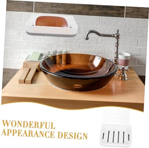 LABRIMP Absorbent Soap Dish No Drilling Wall Mount