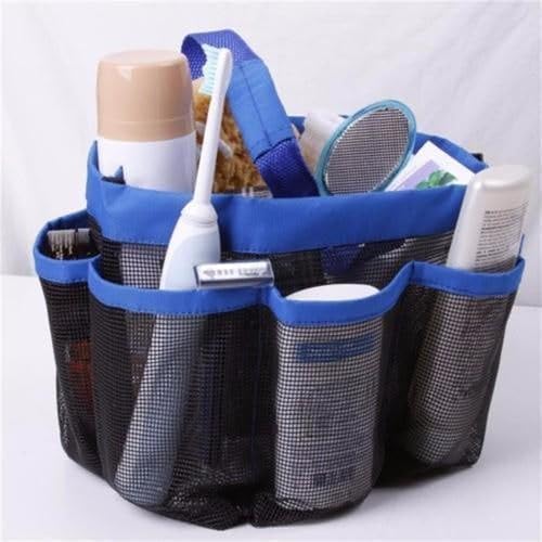BLOOMBITE Mesh Shower Caddy Tote Bag with 8 Pockets