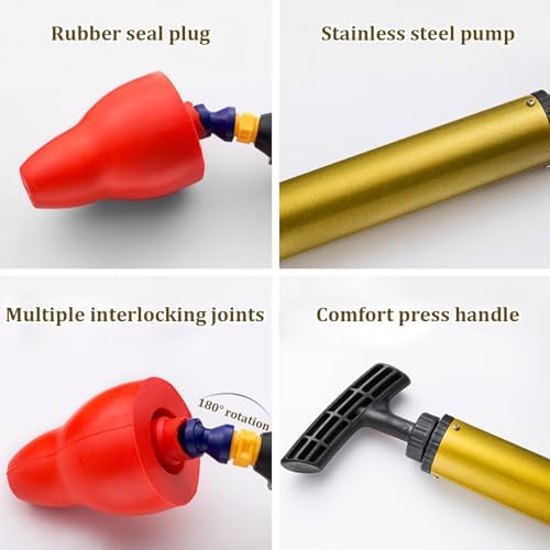 Wedhapy High Pressure Toilet Plunger with 180 Rotating Seal