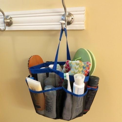 BLOOMBITE Mesh Shower Caddy Tote Bag with 8 Pockets