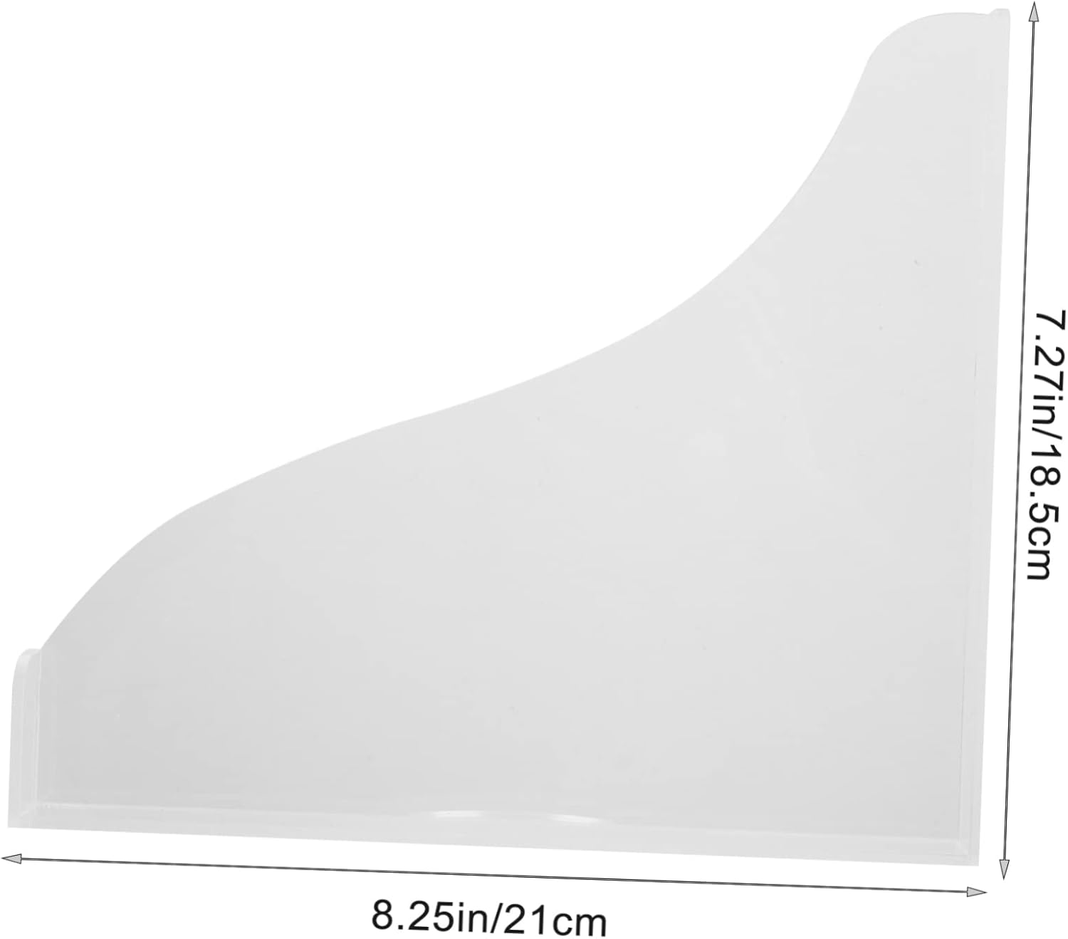 FIXOSHEE 1 Set Transparent Acrylic Bath Splash Guard