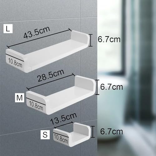 BAHELS Shower Caddy with Storage Shelf - Wall-Mounted Organizer