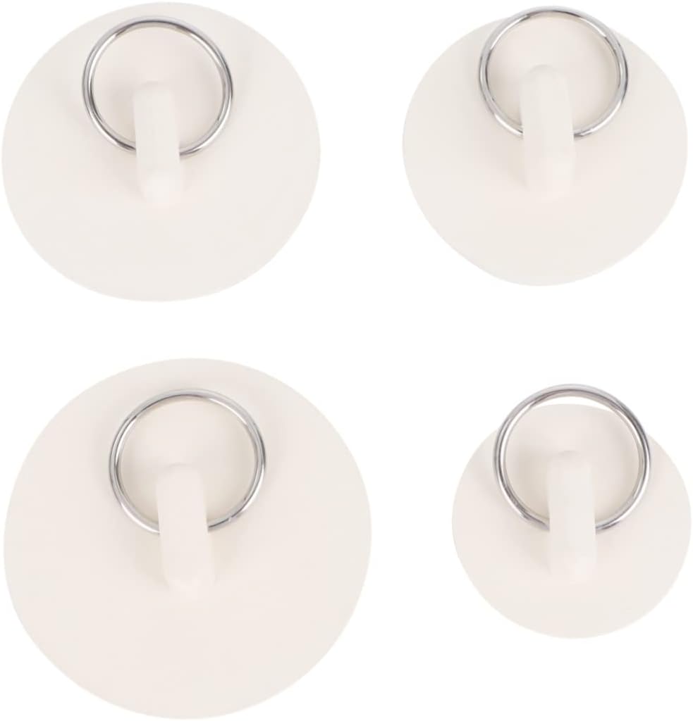 DRESSOOS Ergonomic Drain Plugs Set of 4 with Hanging Ring 1
