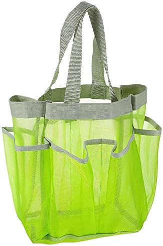 Holiberty Quick Dry Shower Caddy with 8 Mesh Pockets