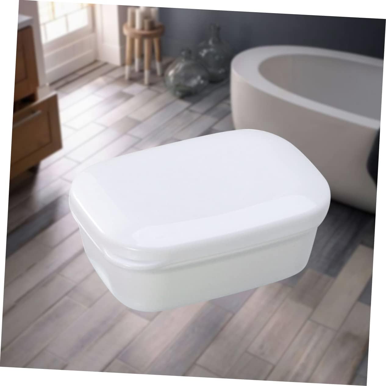 HOOTNEE Portable Soap Dish with Drainer and Anti-Slip Design 1
