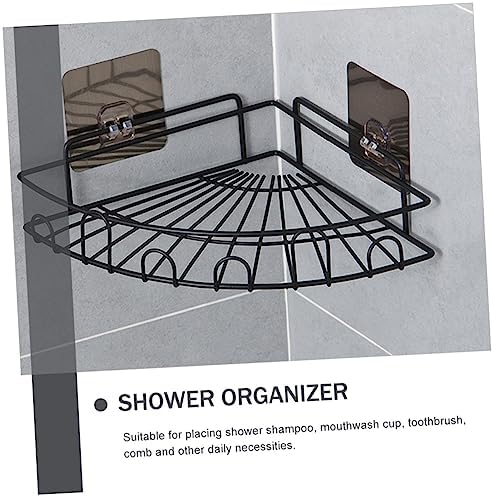COOLHIYA Wall-Mounted Shower Corner Shelf with Triangular Design