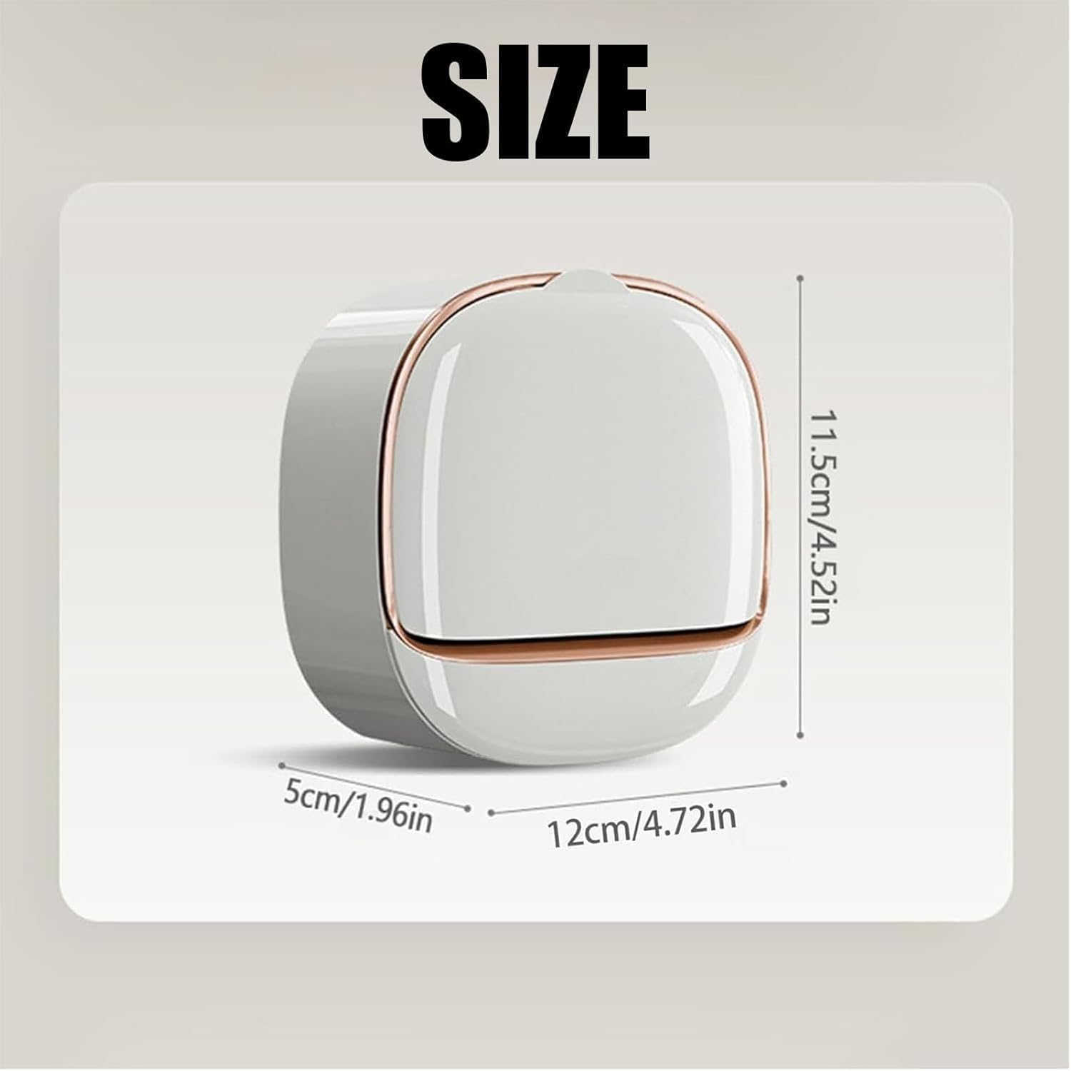 Luxury Soap Holder with Drain Tray and Adhesive Base