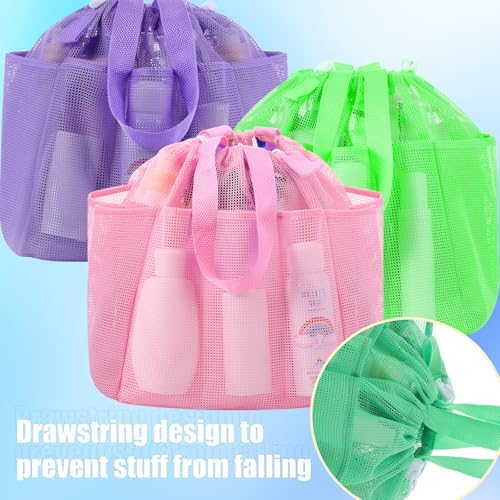 Talltalk 6-Pack Mesh Shower Caddy with 8 Pockets
