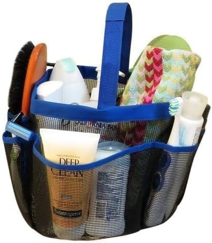 BLOOMBITE Mesh Shower Caddy Tote Bag with 8 Pockets
