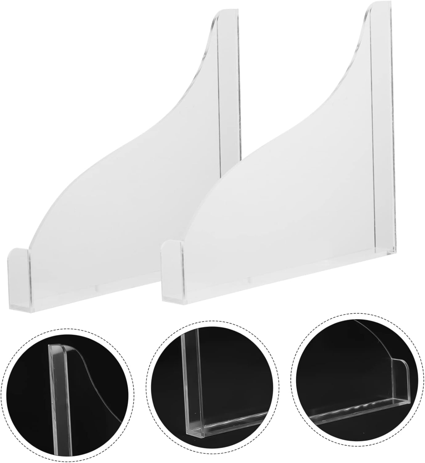 FIXOSHEE 1 Set Transparent Acrylic Bath Splash Guard