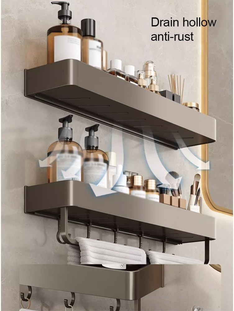 BAHELS Shower Caddy 1 Layer 30cm Wall Shelf
