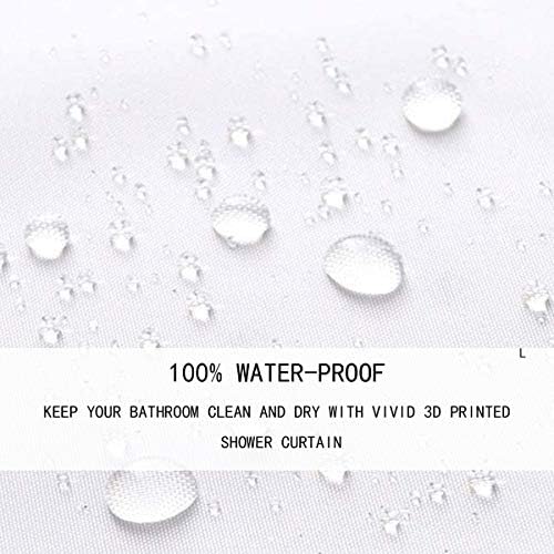 Erosebridal Pug Pattern Waterproof Shower Curtain Set