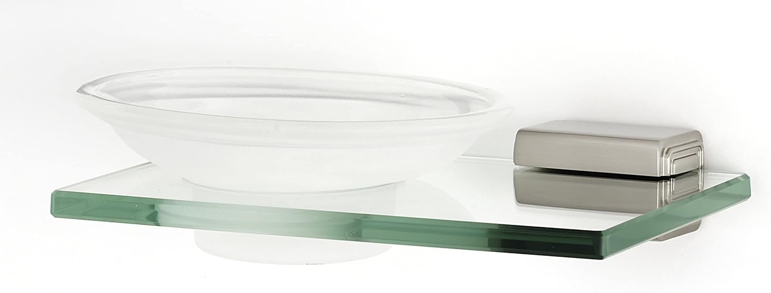 Alno Soap Holder with Dish Unlacquered Brass