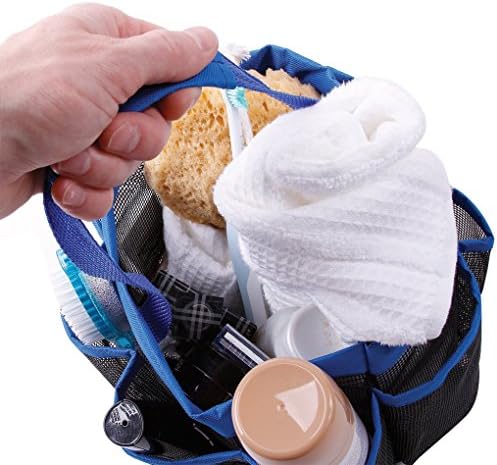 Holiberty Quick Dry Shower Caddy with 8 Pockets and Handle 1