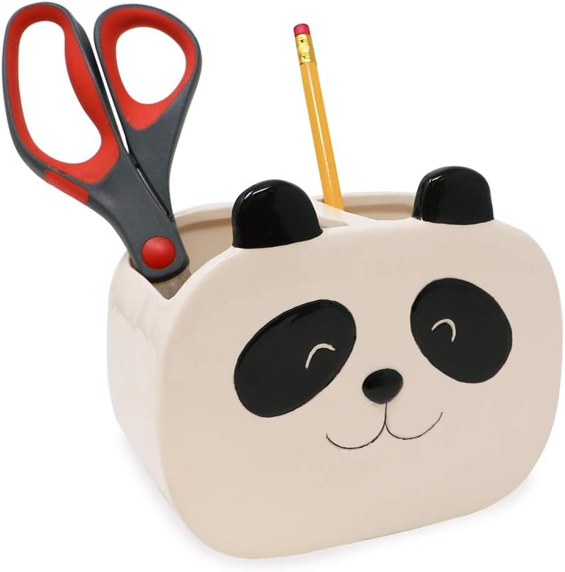Isaac Jacobs Panda Cup Holder 2-Section Organizer