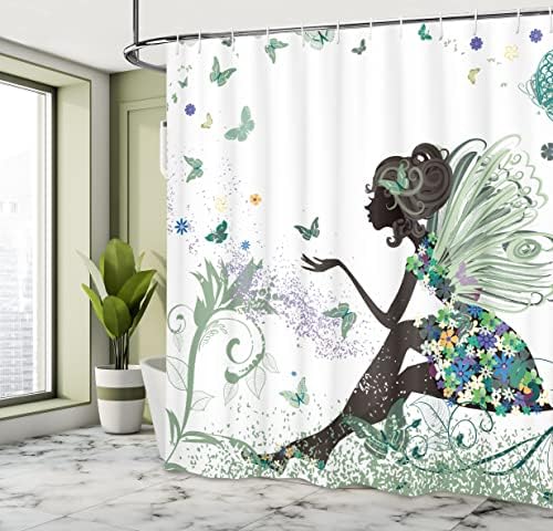 Ambesonne Fantasy Shower Curtain with 12 Hooks