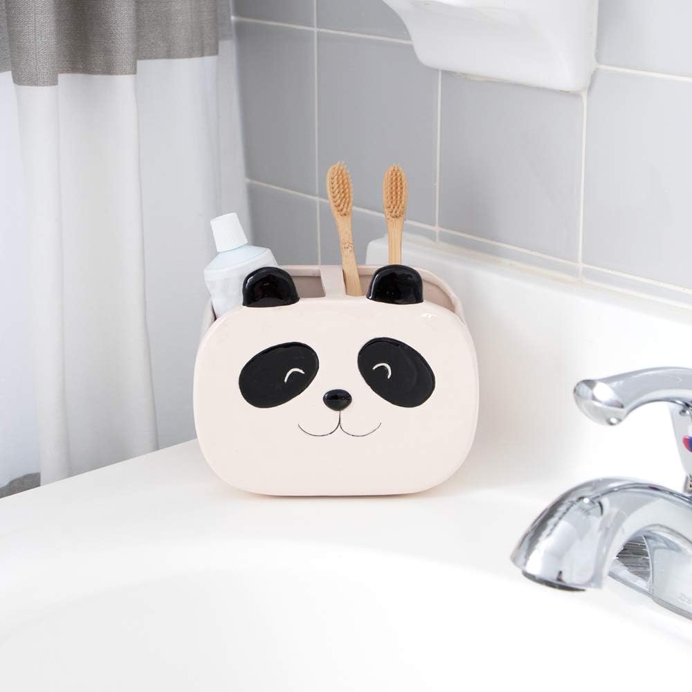 Isaac Jacobs Panda Cup Holder 2-Section Organizer