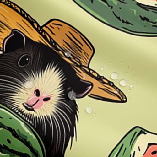 Erosebridal Cartoon Guinea Pig Bath Curtain 72x78 Shower Set for Kids