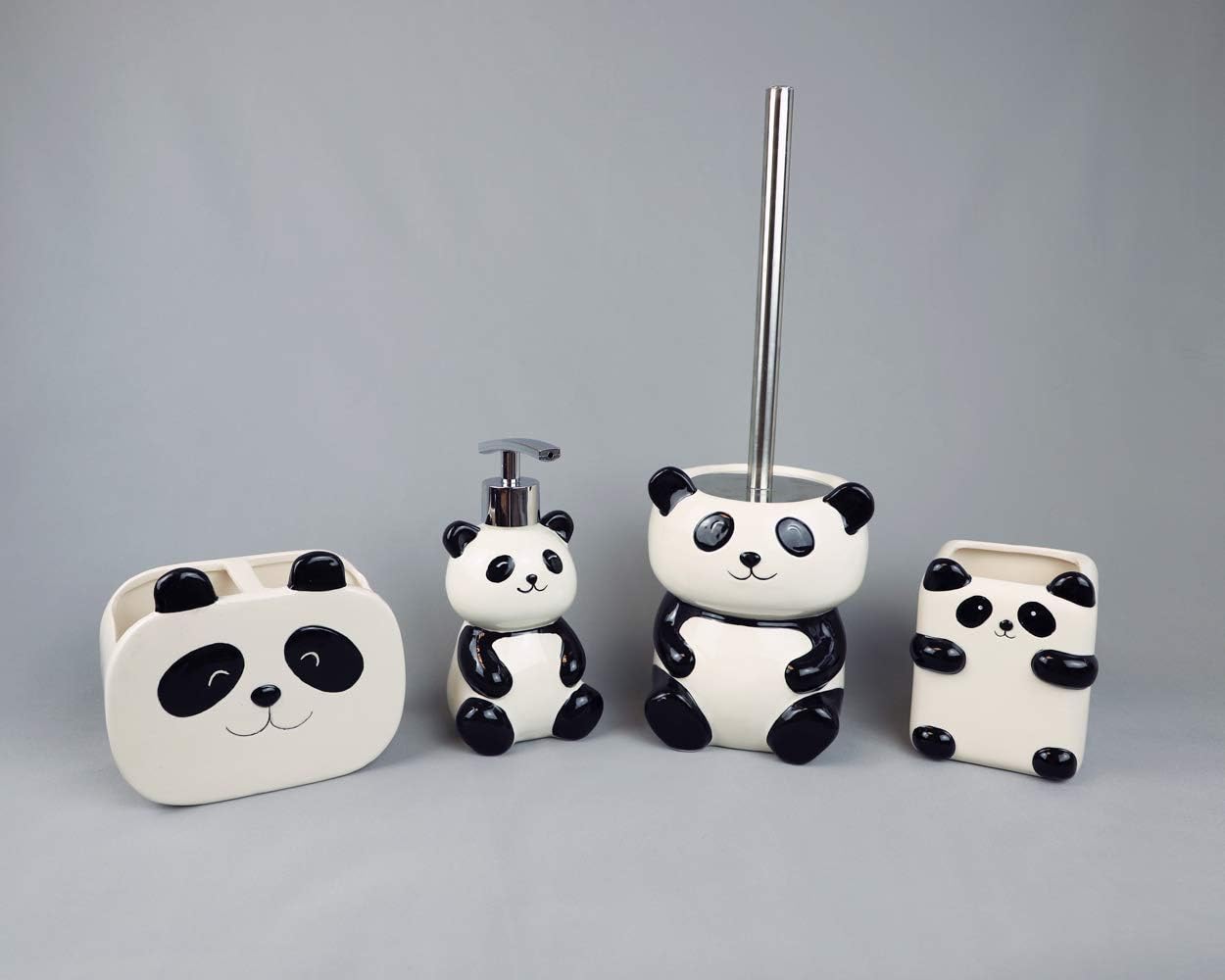 Isaac Jacobs Panda Cup Holder 2-Section Organizer