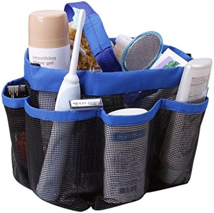 Holiberty Quick Dry Shower Caddy with 8 Pockets and Handle 1