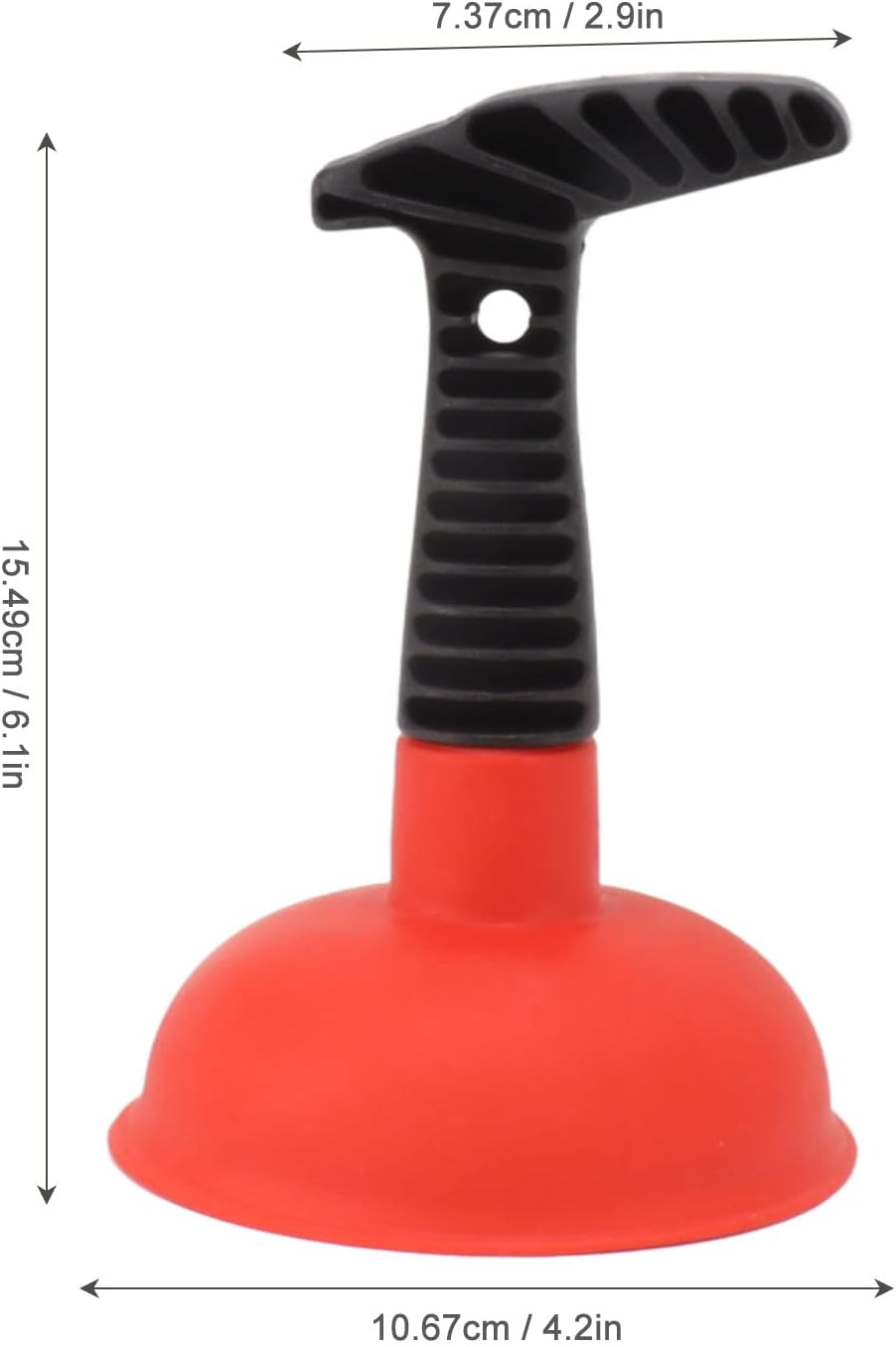 Mini Plunger with Non-Slip Handle for Quick Drain Clearance