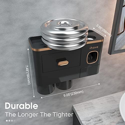 iHave Wall Toothbrush Holder with Dispenser