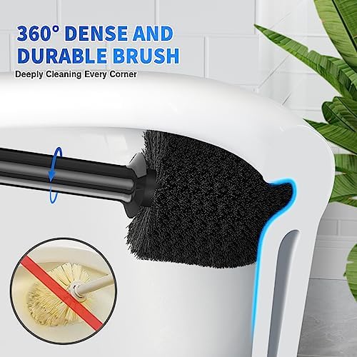 LOVLOY 2-in-1 Toilet Plunger and Brush Set Black