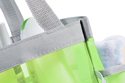 Holiberty Quick Dry Shower Caddy with 8 Mesh Pockets