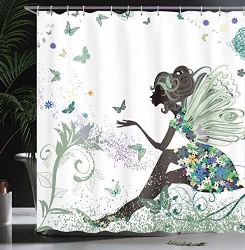 Ambesonne Fantasy Shower Curtain with 12 Hooks