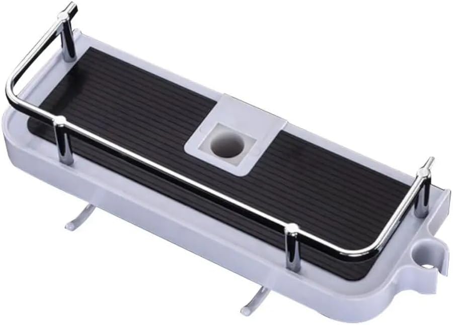 BAHELS Shower Caddy Rectangle Tray with Lifting Rod