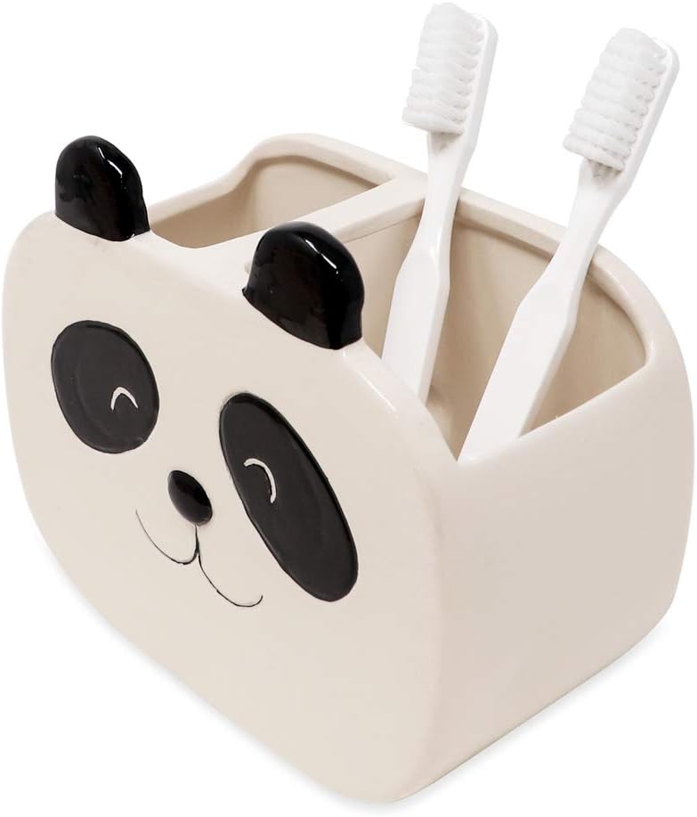 Isaac Jacobs Panda Cup Holder 2-Section Organizer