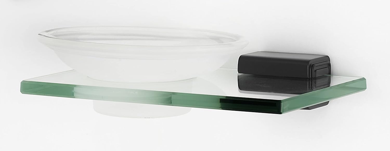 Alno Soap Holder with Dish Unlacquered Brass