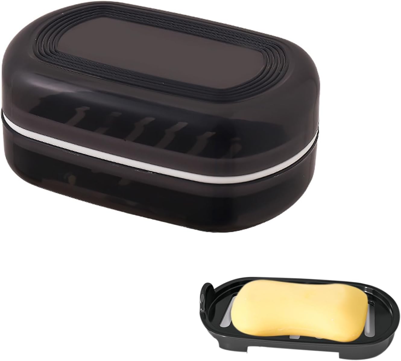 AMUONTY Travel Soap Case with Drainage Layer