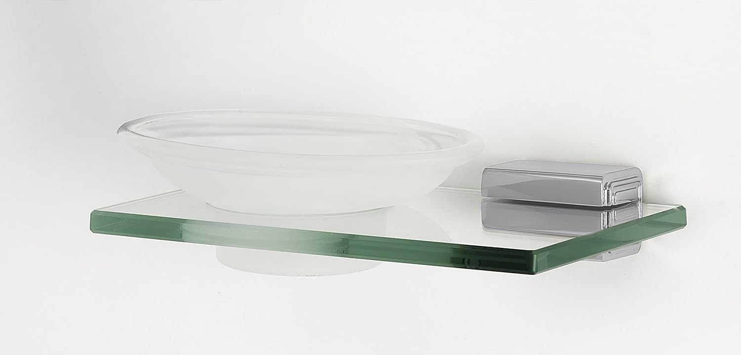 Alno Soap Holder with Dish Unlacquered Brass