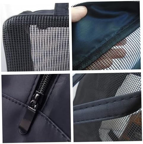 KYEQATY Mesh Shower Bag with Zipper Strap