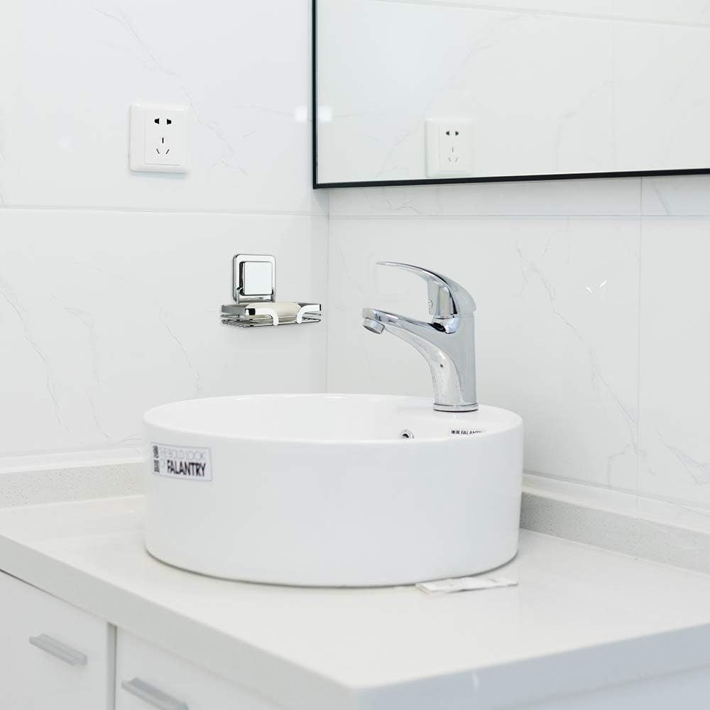 Stainless Steel Soap Dish Holder for Shower Wall No Drilling 1