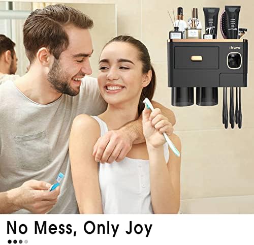 iHave Wall Toothbrush Holder with Dispenser