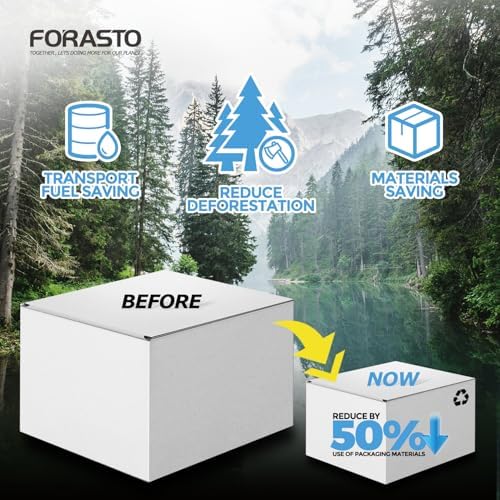 FORASTO 2Pack Toilet Plunger with Holder and Cover