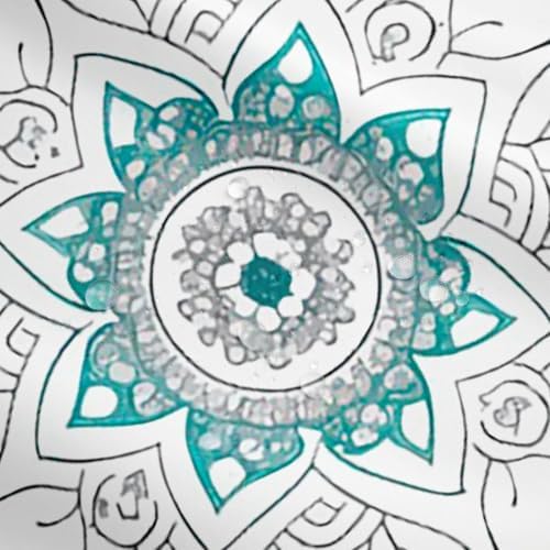 Erosebridal Bohemian Mandala Floral Shower Curtain Set