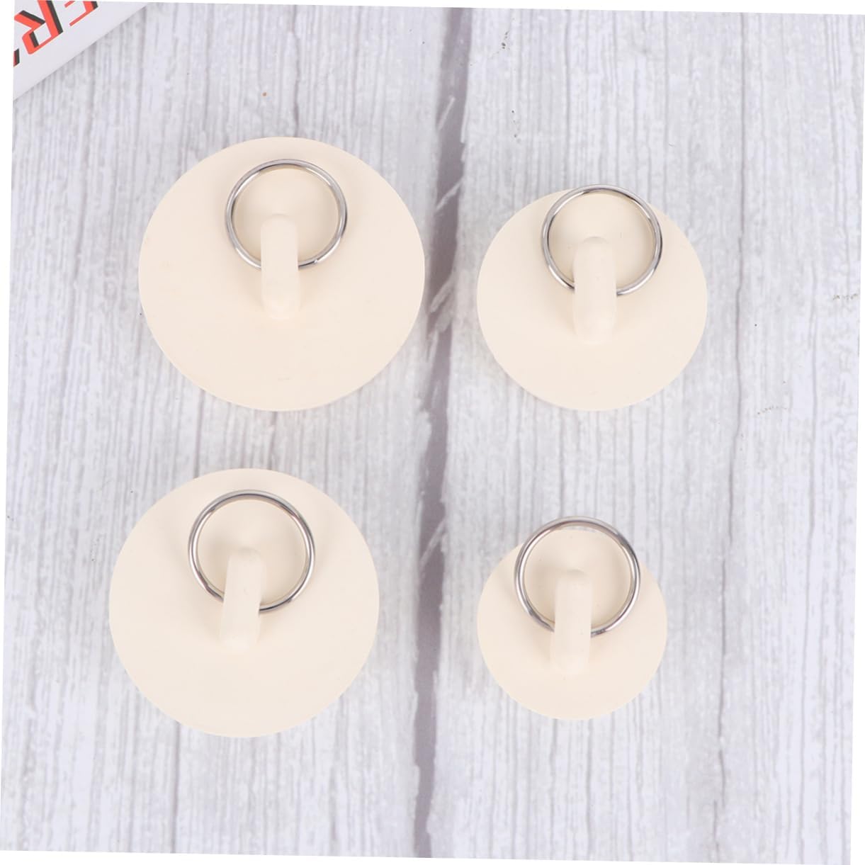 DRESSOOS Ergonomic Drain Plugs Set of 4 with Hanging Ring 1
