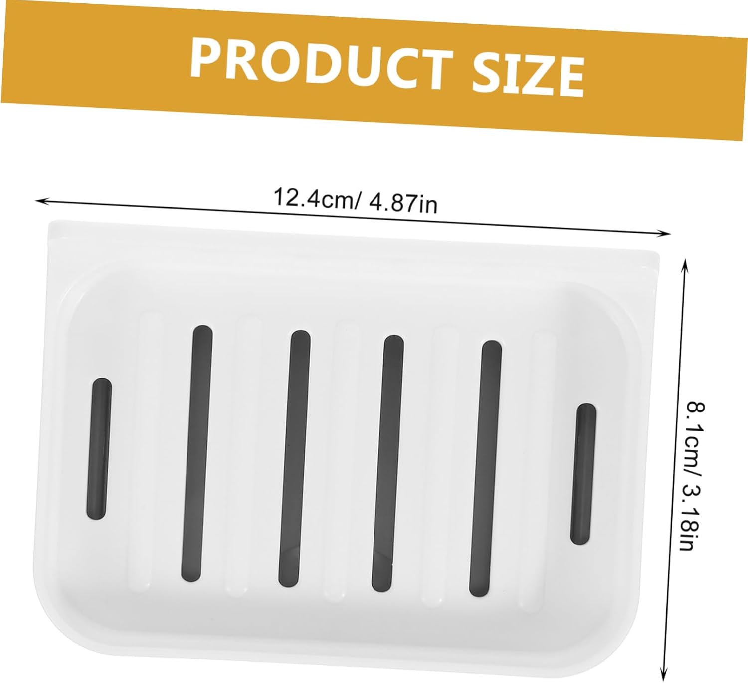 LABRIMP Absorbent Soap Dish No Drilling Wall Mount