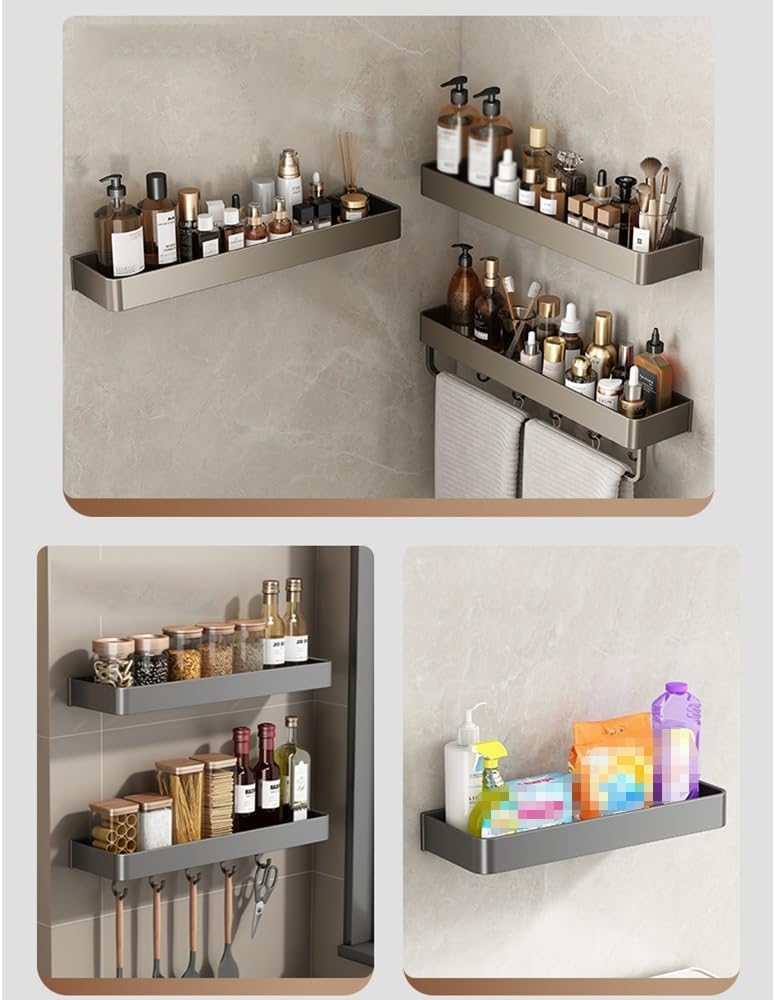 BAHELS Shower Caddy 1 Layer 30cm Wall Shelf