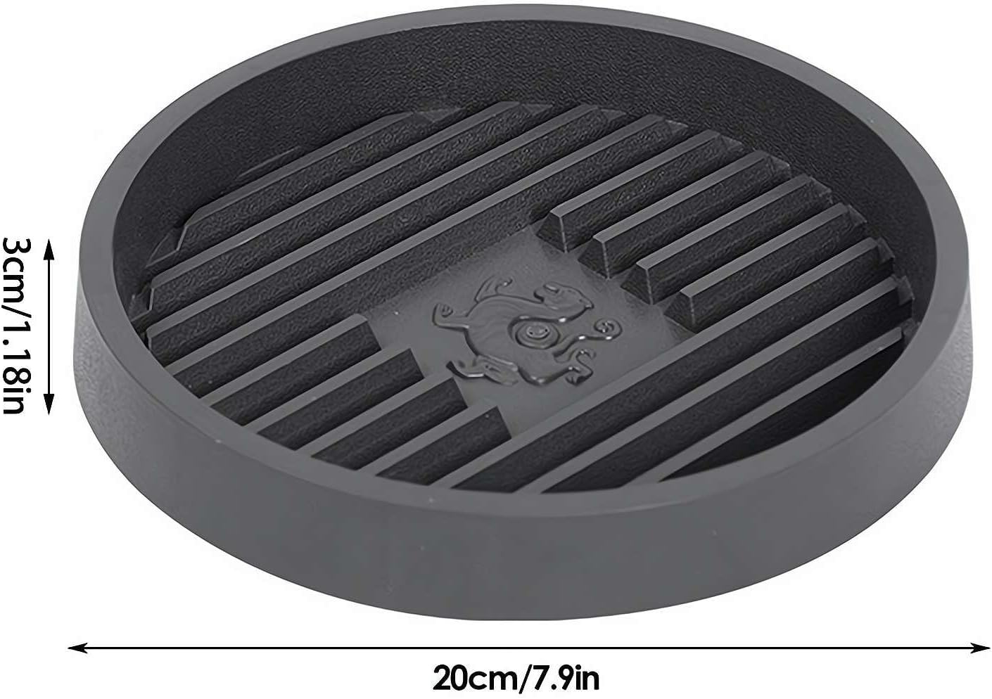 Plunger Tray with Ventilated Design and Quick Drying Gray