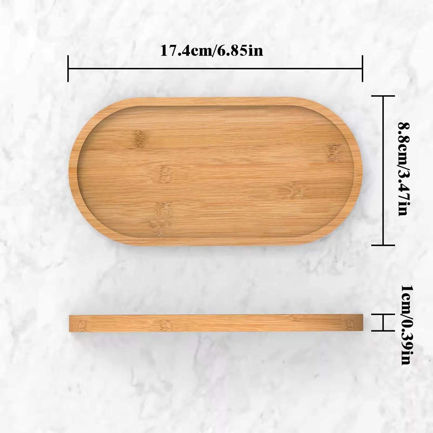 Gttyowyin Bamboo Soap Dispenser Tray Organizer
