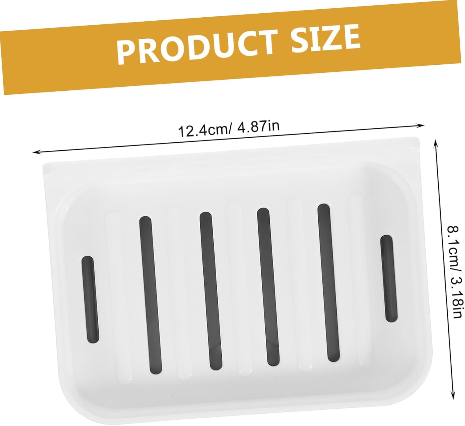 COOLHIYA 1set Absorbent Soap Dish Wall Mount Bathroom Holder
