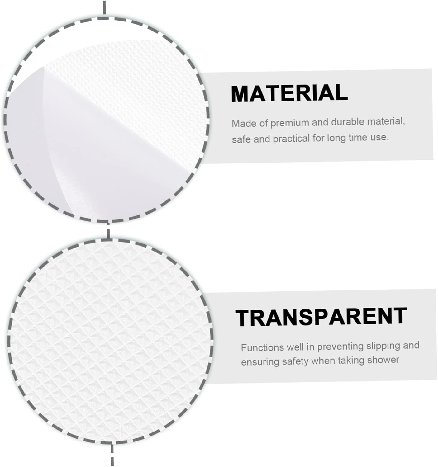 Fondotin 1Set Non Slip Bathtub Floor Stickers with Scraper