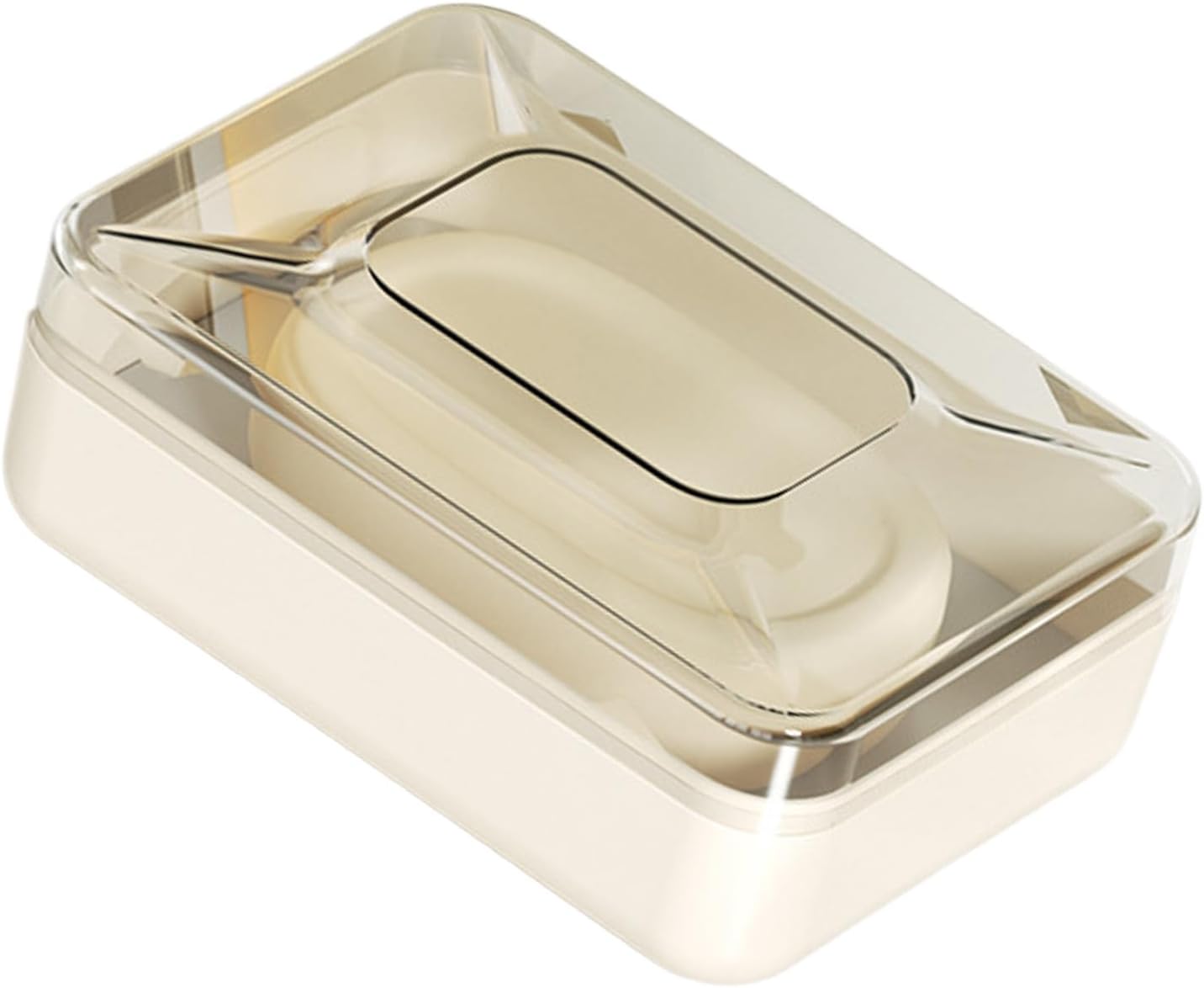 Guaber PET Soap Dish with Lid Drain Rack