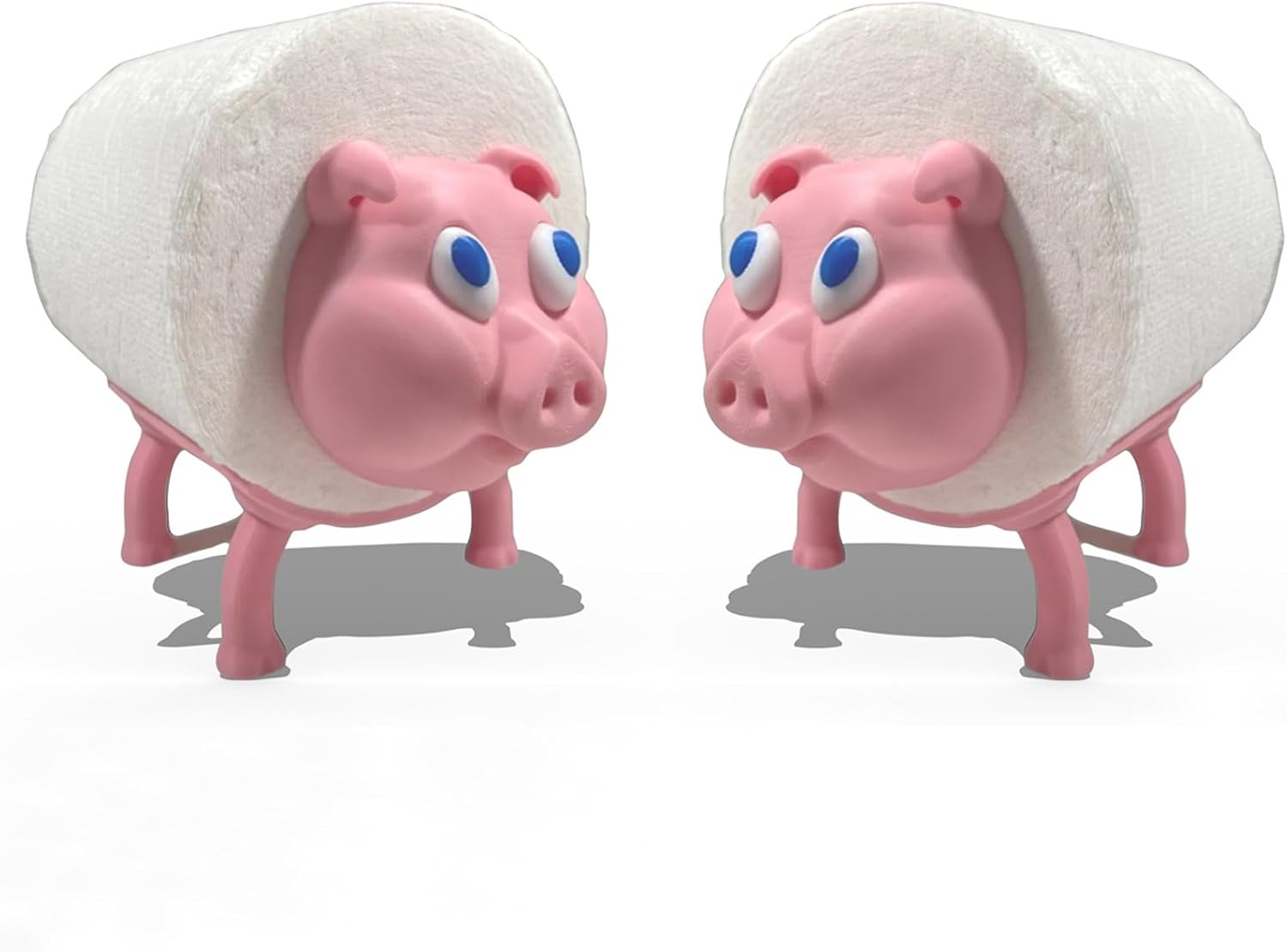 Cute Fluffy Sheep Toilet Paper Holder Set of 2